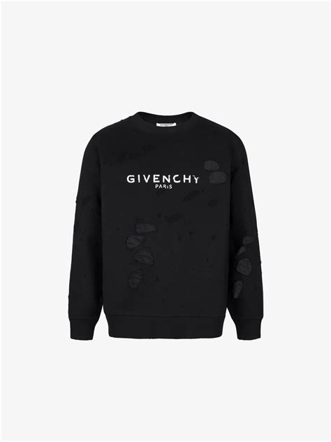 givenchy sweatshirt sale womens|Givenchy destroyed sweatshirt.